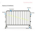 25X2.5m Galvanisierte Crowd Control Barrier / Shop Stahlbarriere (XM-16)